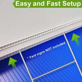 Gtongoko easy-install yard sign stake showing tool-free setup