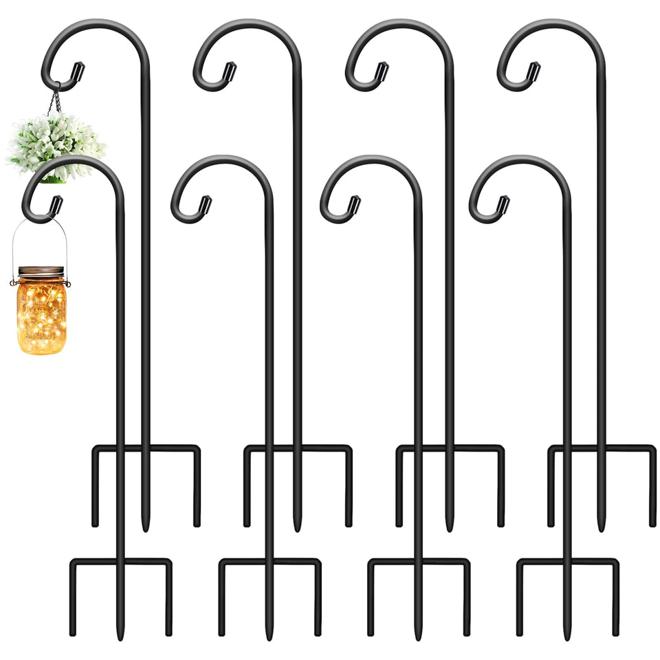 Gtongoko shepherds hook 32-inch outdoor, stable display for plants, lanterns, and bird feeders.