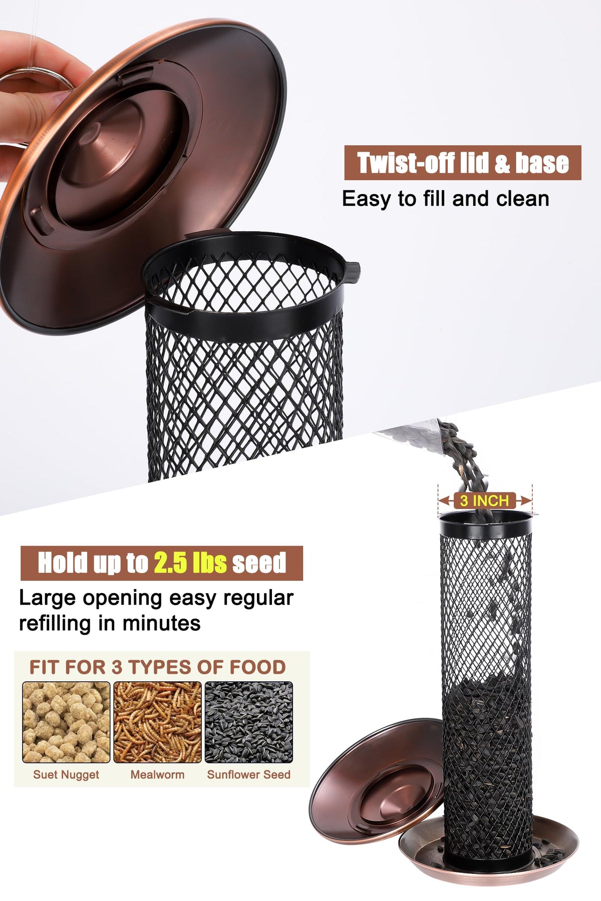 Gtongoko tube feeder demonstrates tool-free assembly and easy cleaning.