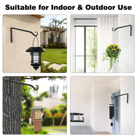 Gtongoko sturdy metal hanger on fence or deck, weather-ready