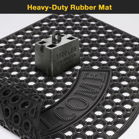GTRY easy-clean waterproof mat rinses clean after use