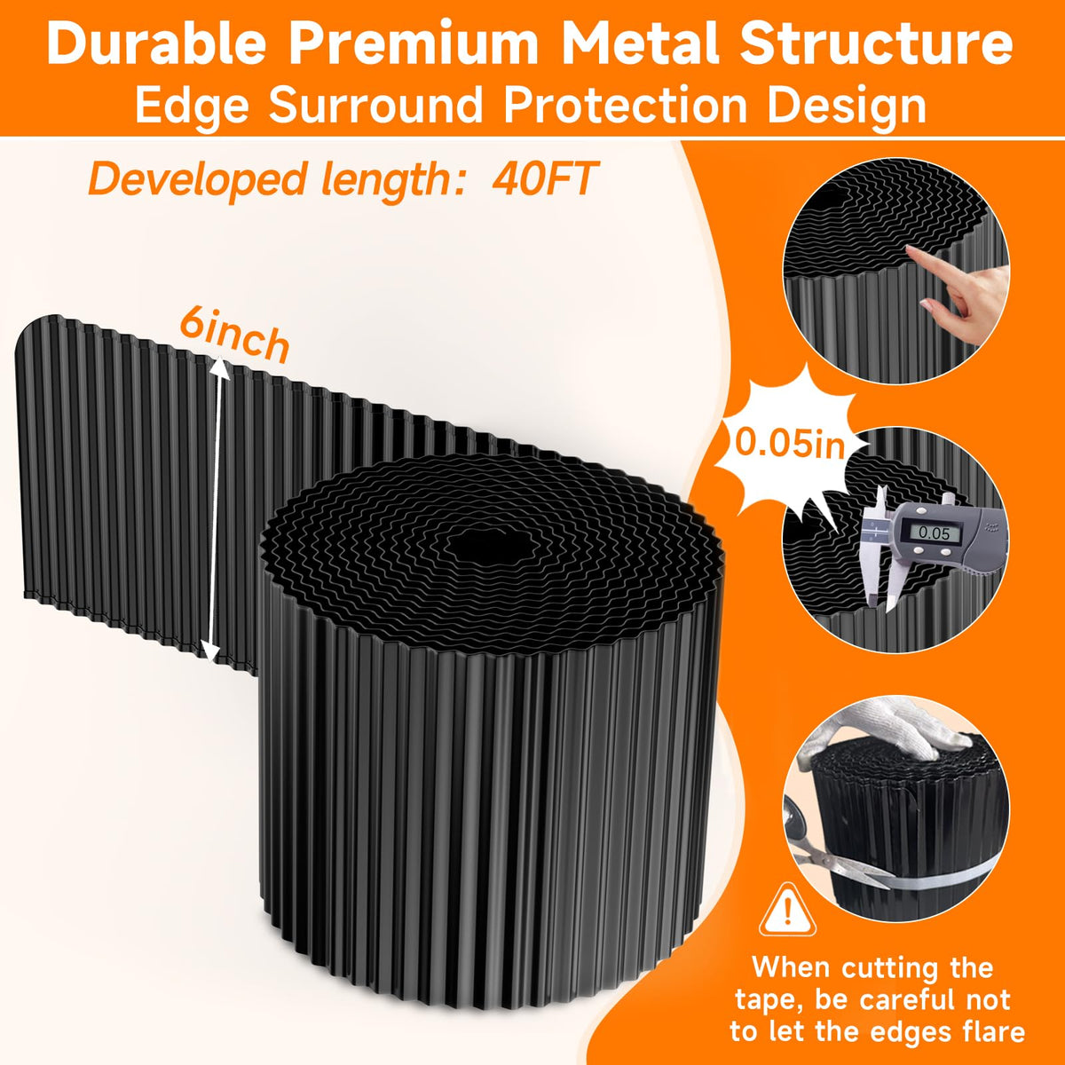 GTSABWAY corrugated edge curved-border enables natural garden curves with flexibility.