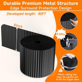 GTSABWAY corrugated edge curved-border enables natural garden curves with flexibility.