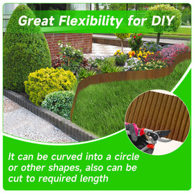 GTSABWAY edging in a garden bed demonstrates versatile border for plants and mulch containment.