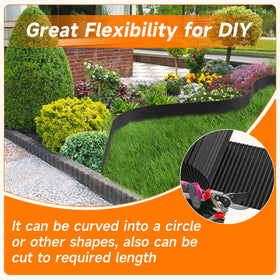 GTSABWAY metal edge with rolled top for safe family-friendly boundaries.