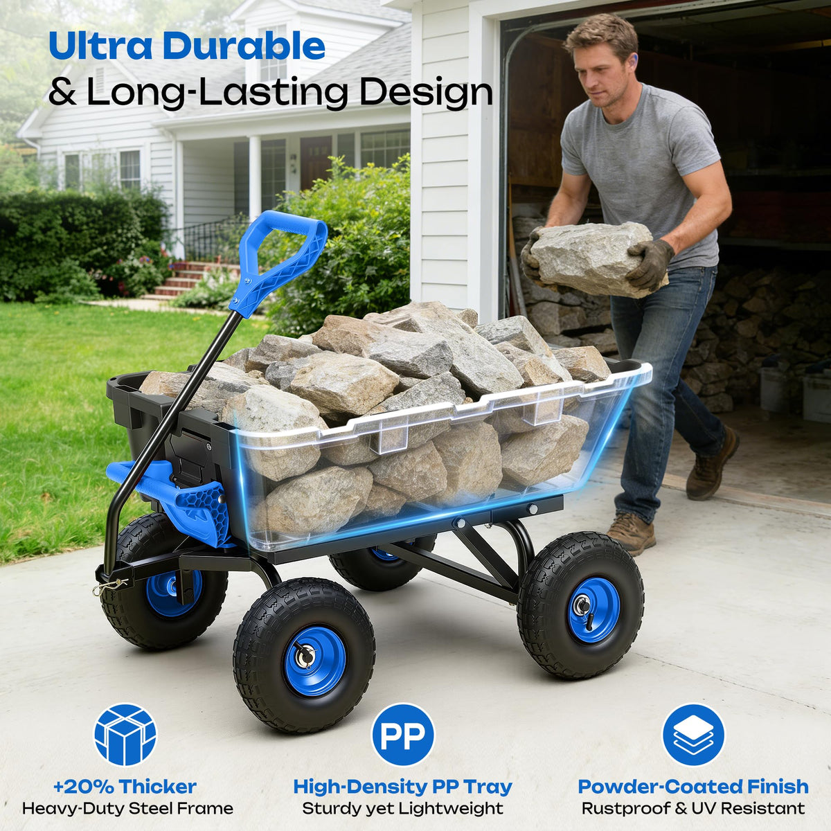 GTTYD Autodaya utility wagon used in garden yards and farms.