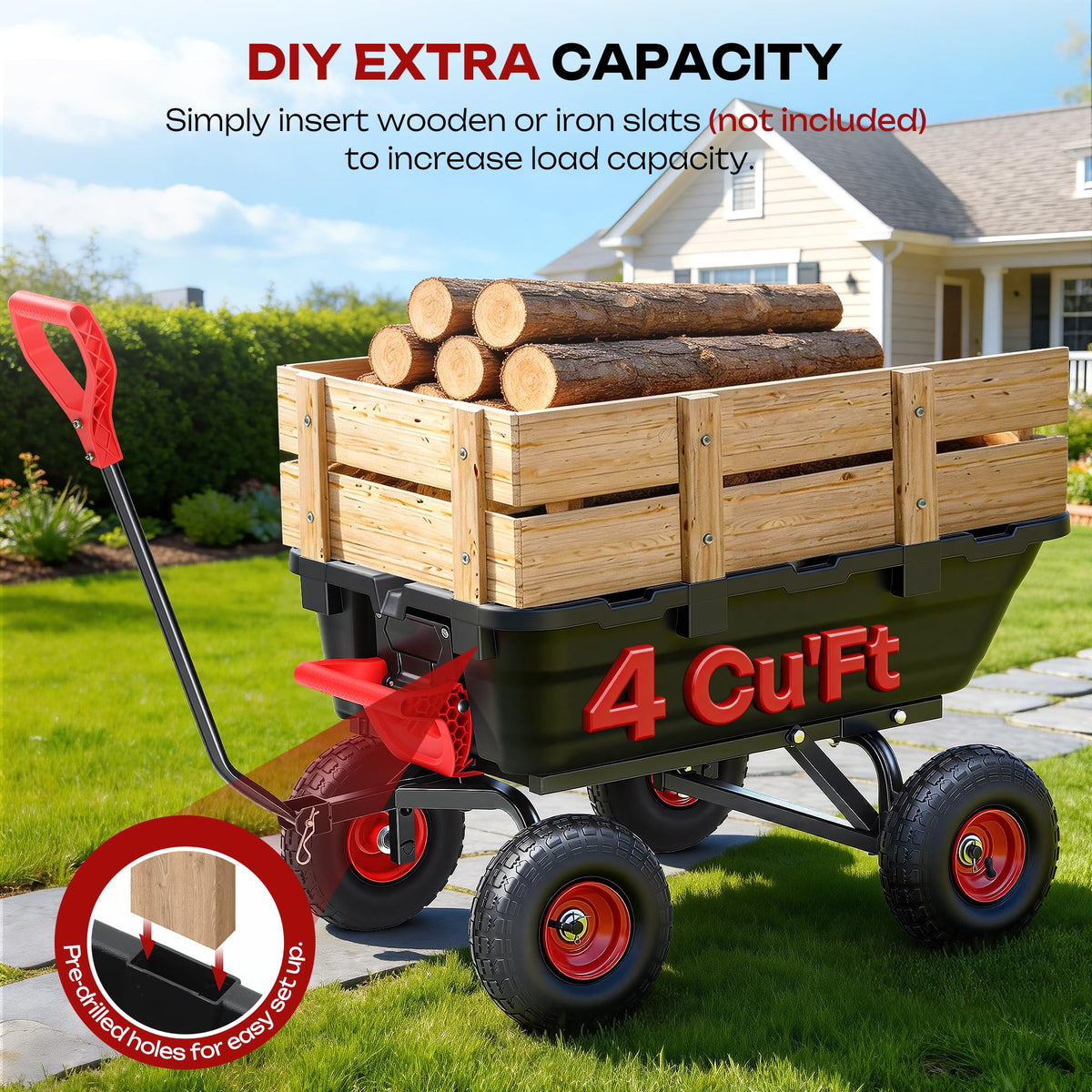 Four-wheel stability of the GTTYD Autodaya cart on uneven ground