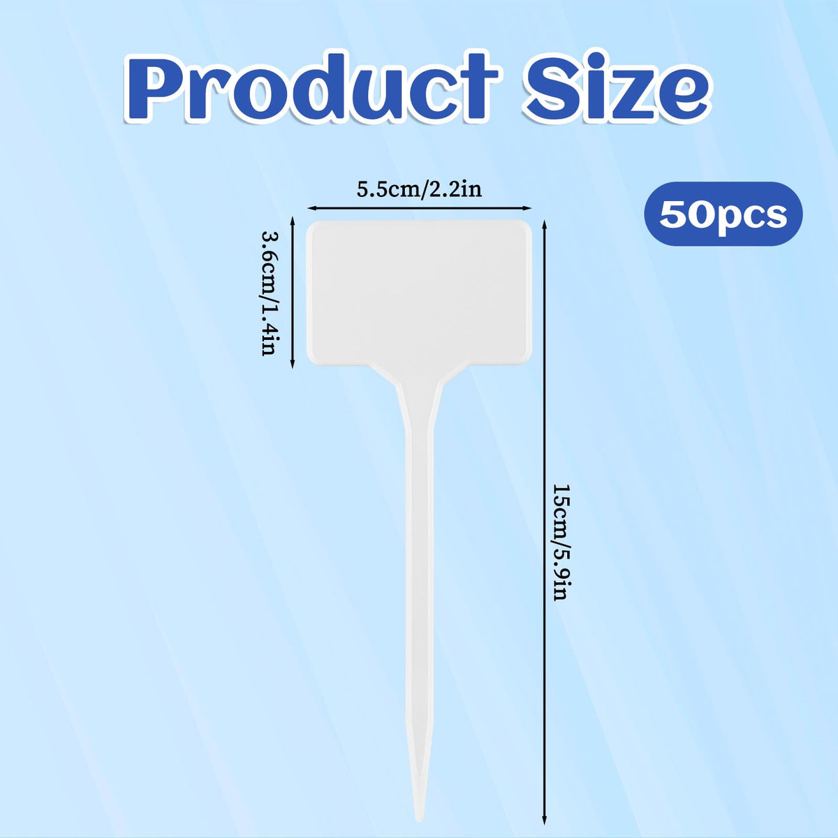 Gtziqa PVC plant labels are waterproof and weather-resistant for all-season garden labeling.