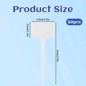 Gtziqa PVC plant labels are waterproof and weather-resistant for all-season garden labeling.