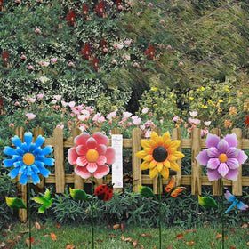 GUANFU diverse insect accents on stakes enhance outdoor scenes