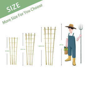 Guangye bamboo trellis 4-8ft ladder design elevates vines for neater growth.