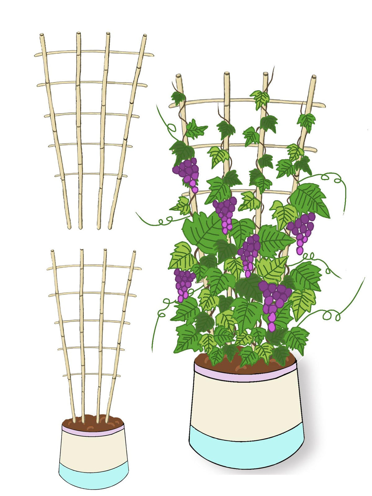 GUANGYE decorative-screen trellis idea adds texture to patios or balconies.