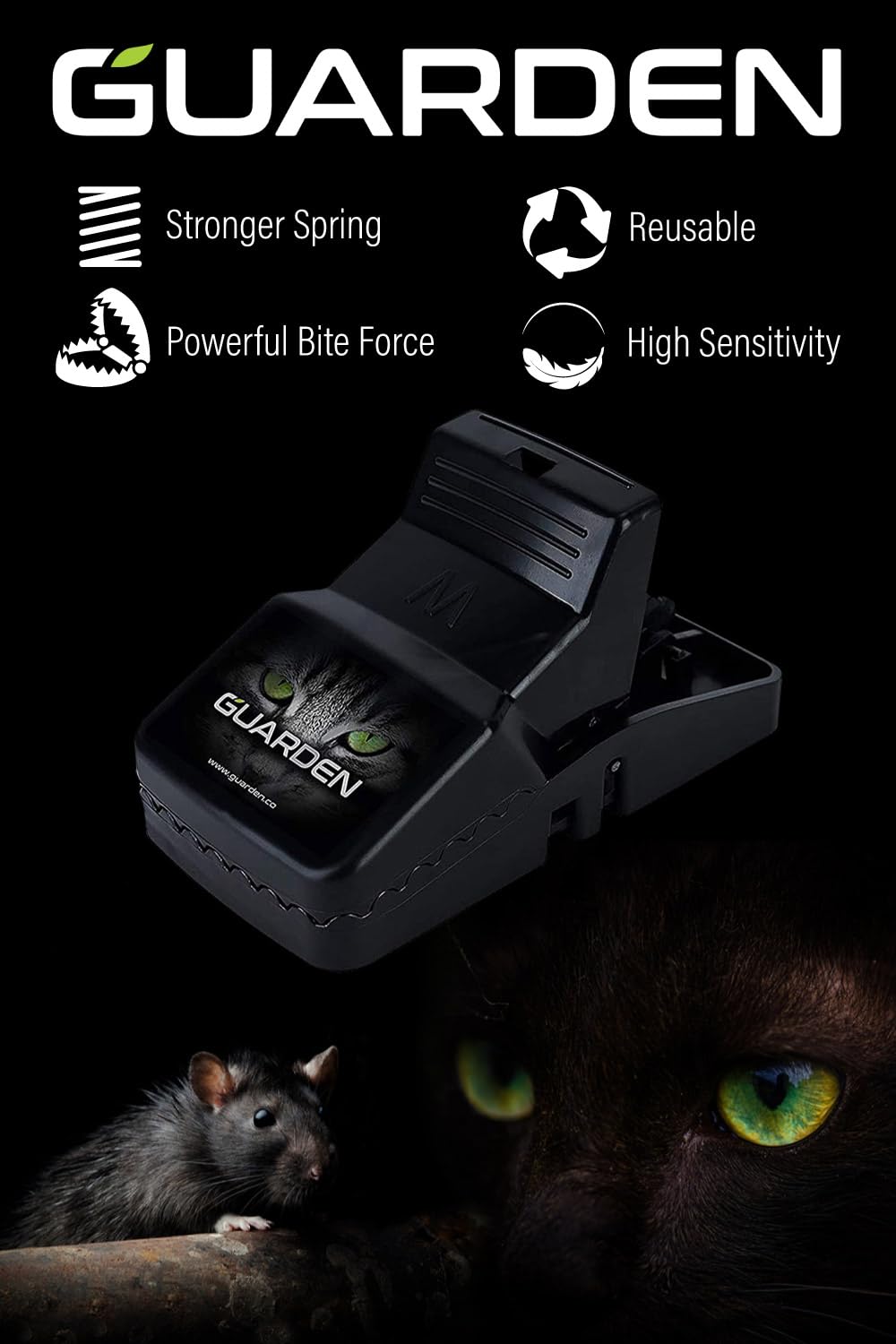 Guarden Rat Trap Six Pack humane design for swift, humane captures.