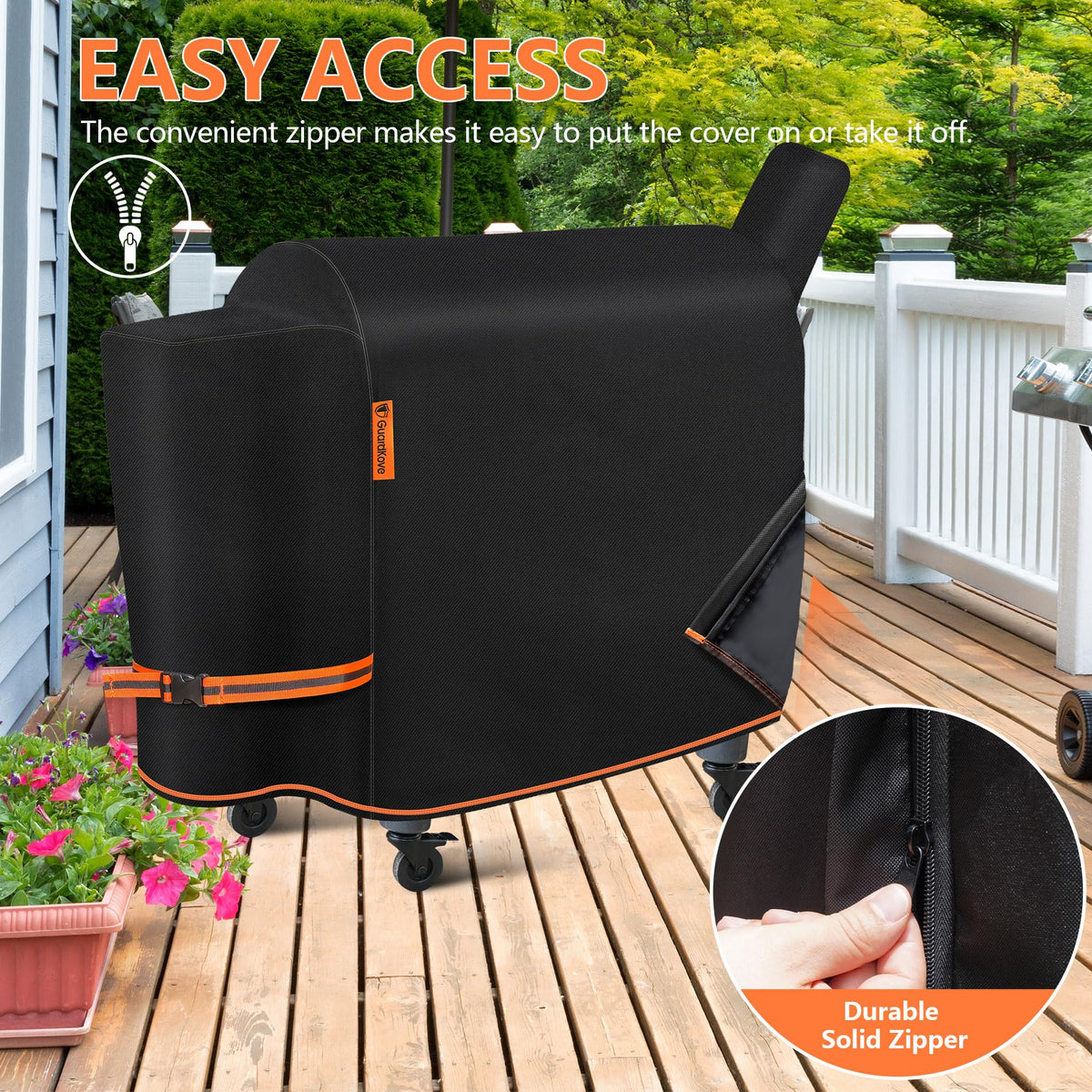 GuardKove dimensions 53W x 22D x 40H fit Traeger Pro 780.