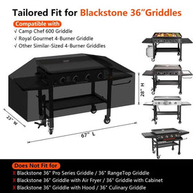 GuardKove griddle cover tear-resistant 1000D fabric for durability