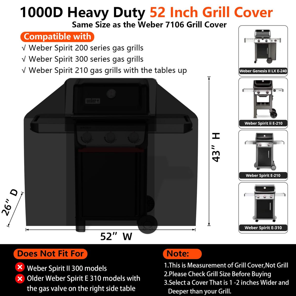 GuardKove upgraded 1000D fabric resists tearing during outdoor use