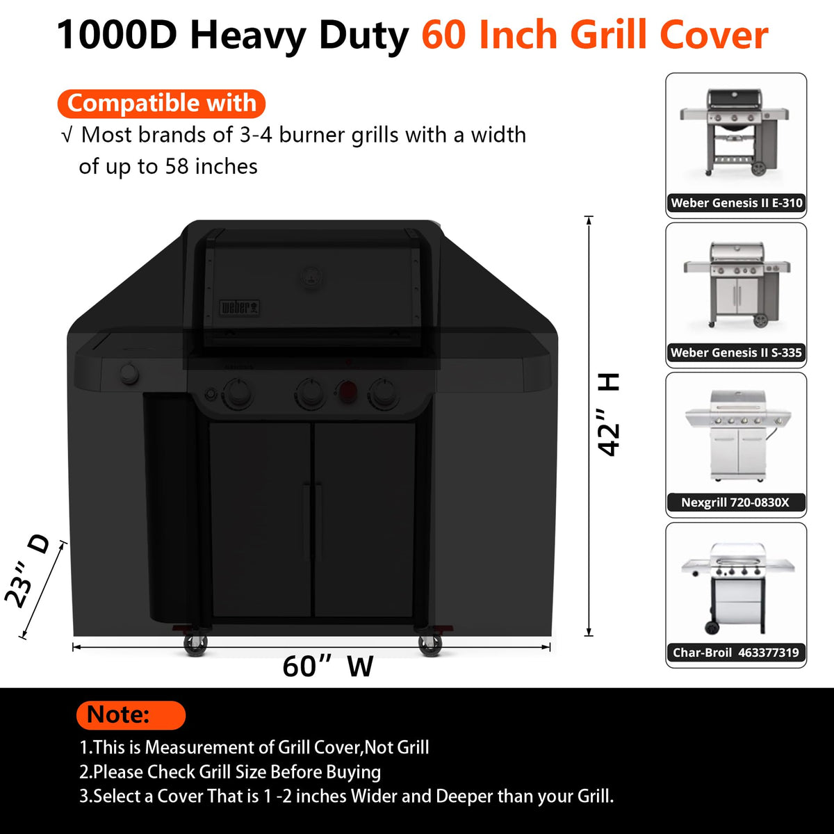 GuardKove 1000D fabric provides tear resistance for lasting protection.