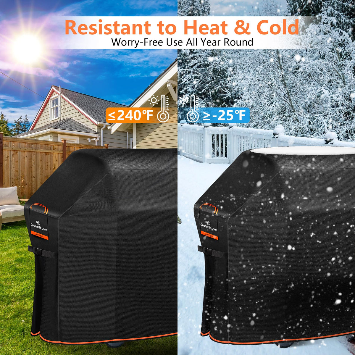 GuardKove weatherproof outdoor grill cover with reliable protection