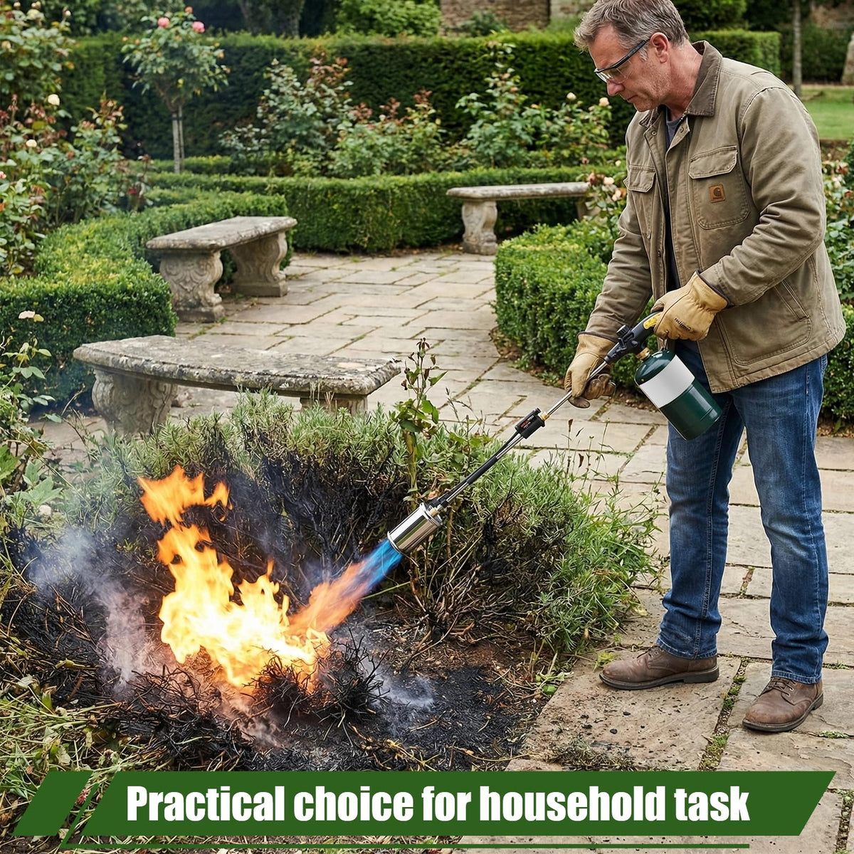 GudeKeen propane-torch-multi-use ideal for weeds, thawing, and ignition tasks.