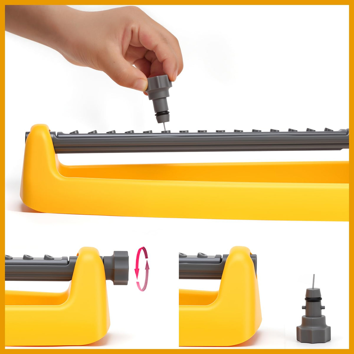 GUDWING 2-pack sprinkler set offers convenient lawn care.