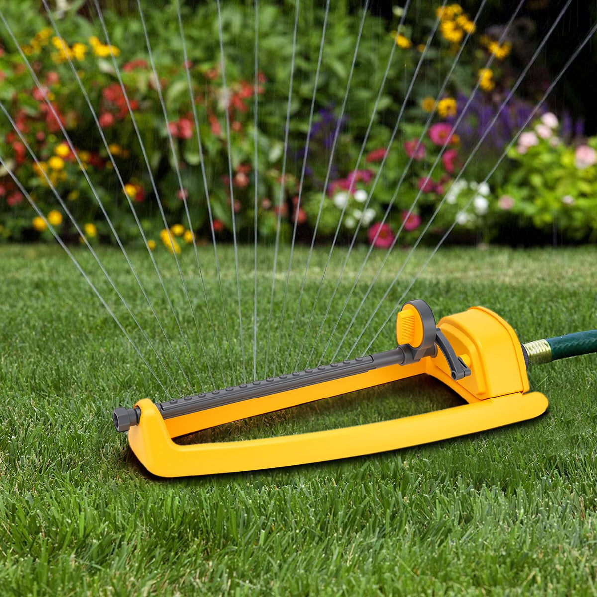 GUDWING in-use garden sprinkler supports efficient irrigation.