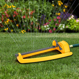 GUDWING in-use garden sprinkler supports efficient irrigation.