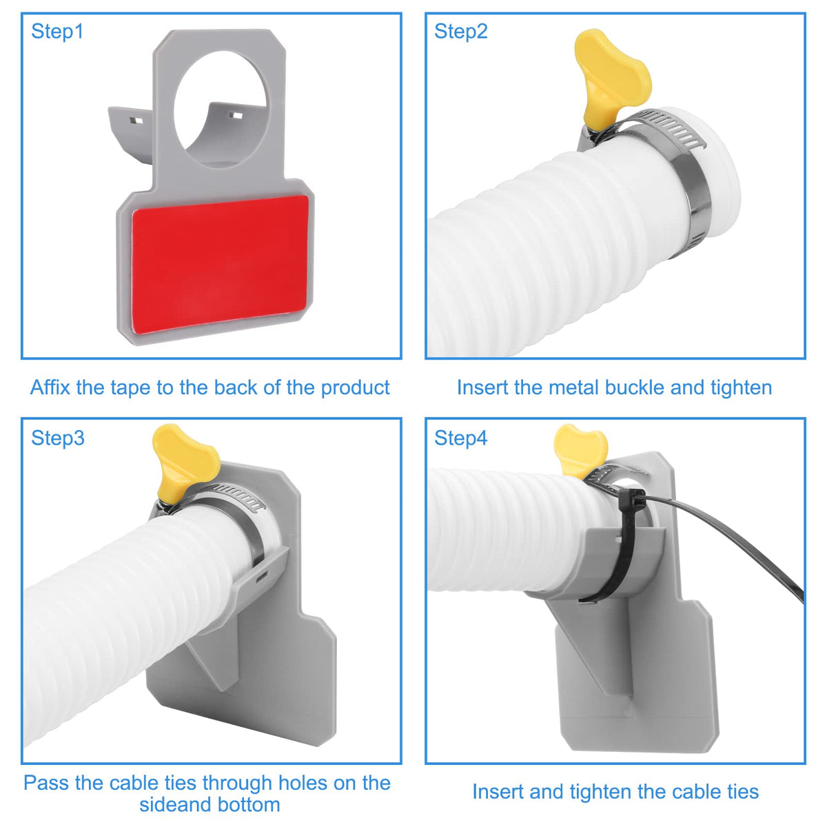 GUEQUITLEX ABS pipe holder provides durable hose support