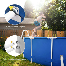 GUEQUITLEX hose clamps securely connect hose to pump and pool
