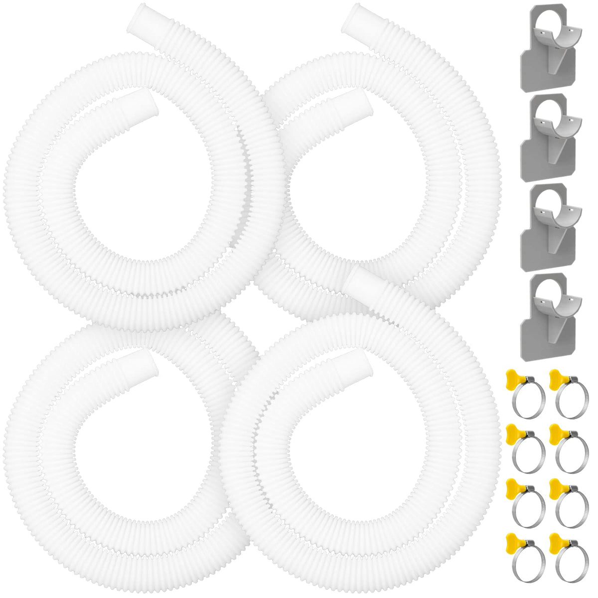 GUEQUITLEX replacement pool pump hose set of four, 59 inch each