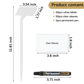 GUFJUCH permanent marker pen included for lasting labeling