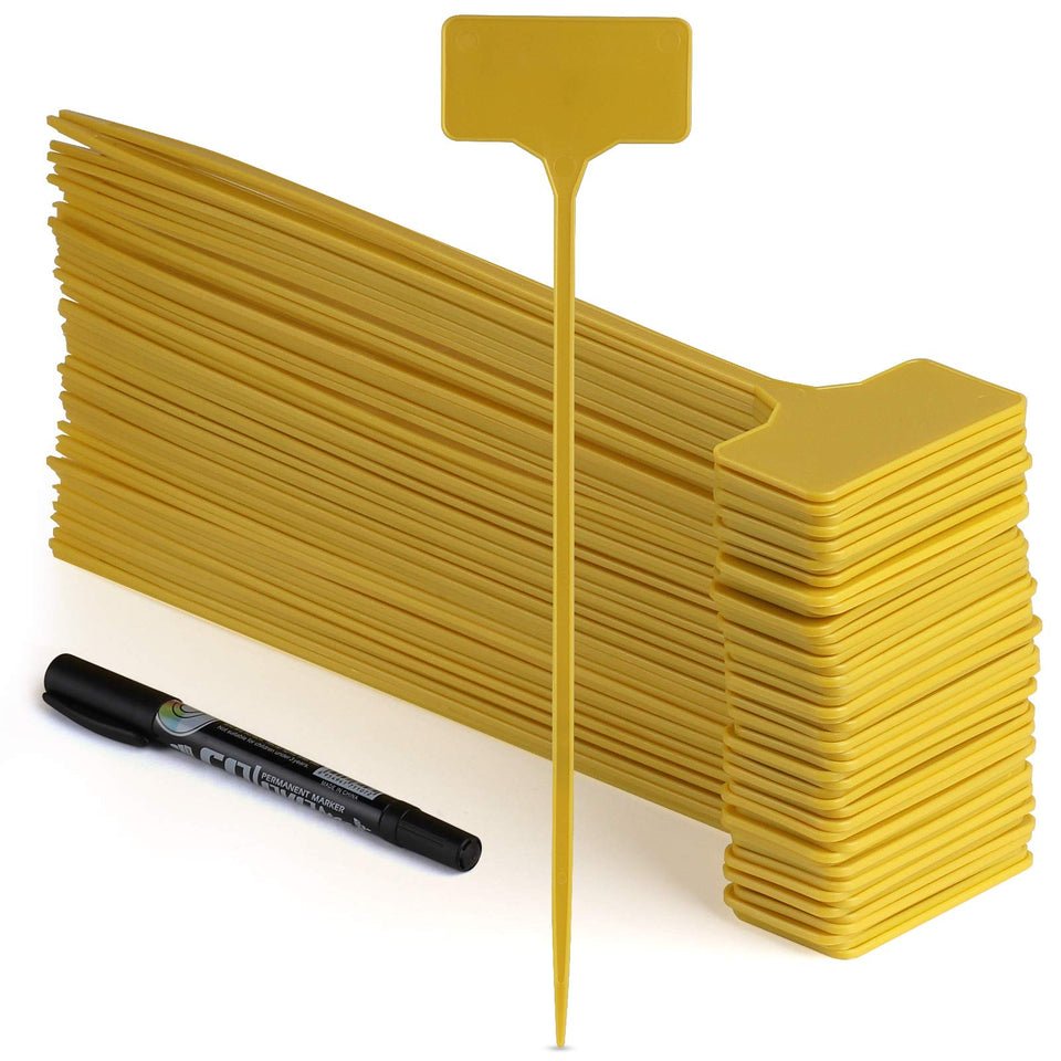 GUFJUCH plant labels 50-pack for outdoor herb and vegetable identification.