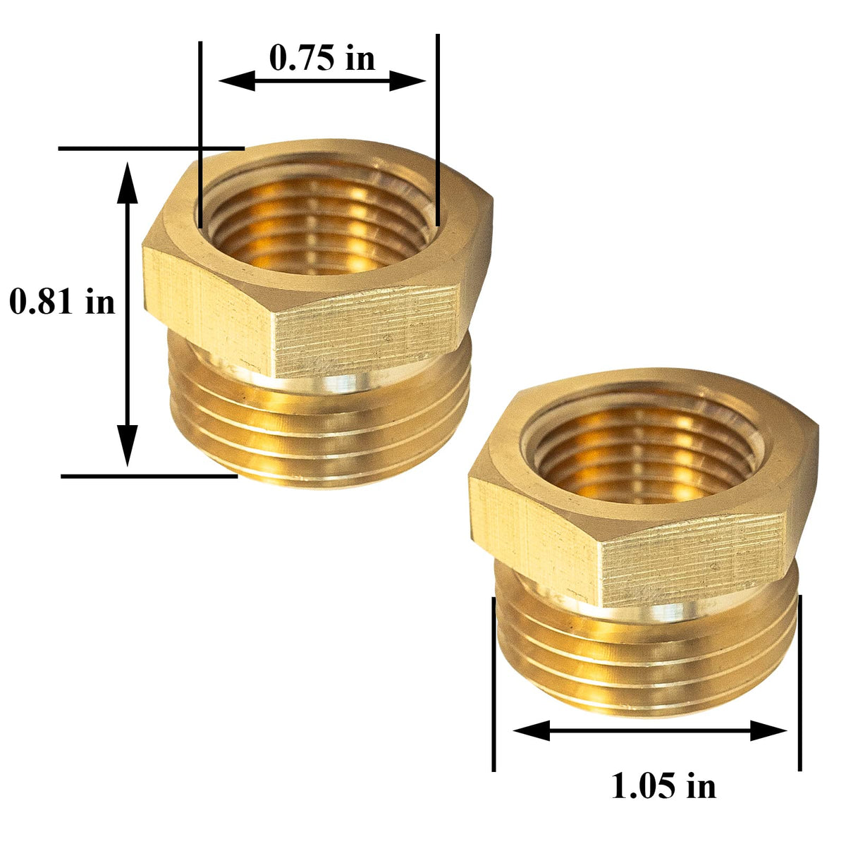 Gugaguga 57480-1208 hose adapter connection fits multiple hoses.