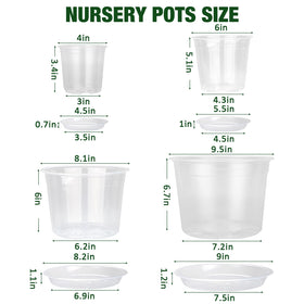 GUGEMEI transparent root-view pot showing soil moisture and roots