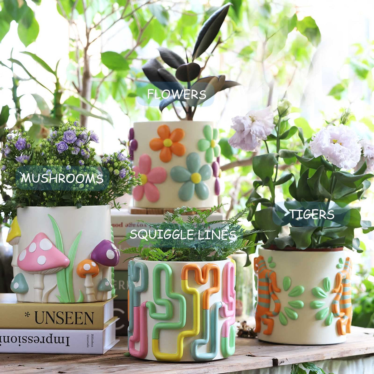 GUGUGO mushroom planter highlighting drainage hole and removable plug for watering control
