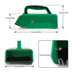 GUGULUZA huckleberry harvester rake in action for easy picking.