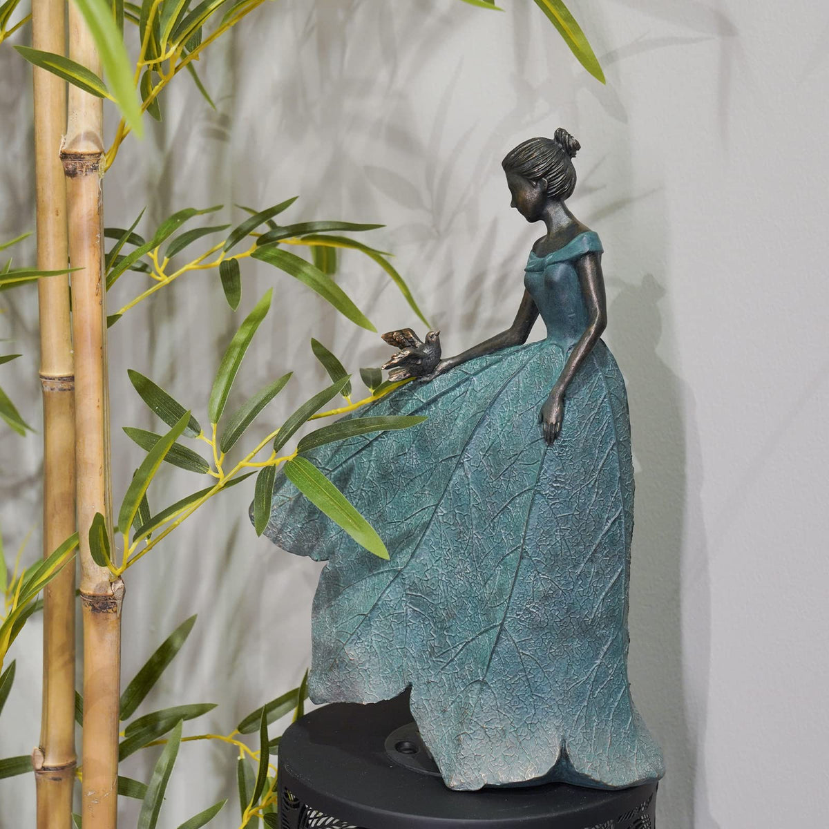 Guichifun home decor fairy statue brings calming charm to tabletops or desks.