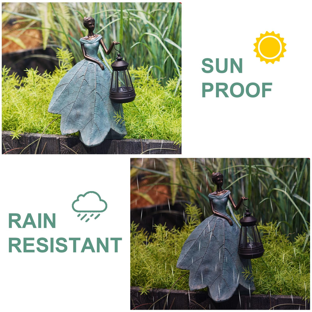 Guichifun resin garden figurine ornate gift-ready packaging