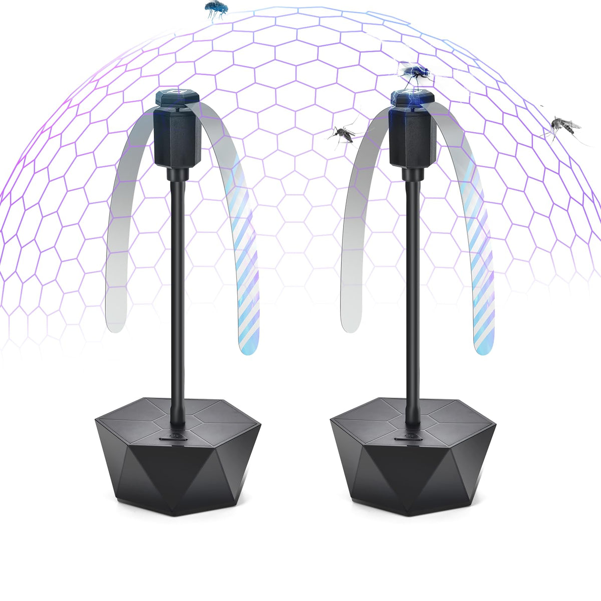 GUIDOT fly bug fan on a table top keeps meals safe from flies