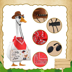 Guiqulai metal glasses on goose for a playful look