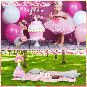 Guiqulai porch goose decor set elevates birthday celebrations