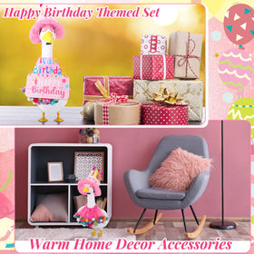 Guiqulai wooden sign with Birthday text for lawn decoration