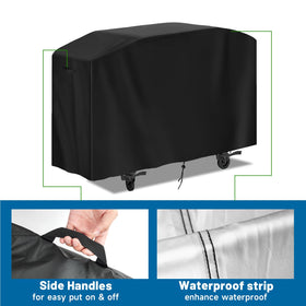 Guisong 72 inch all season grill cover protecting outdoor cooking setup