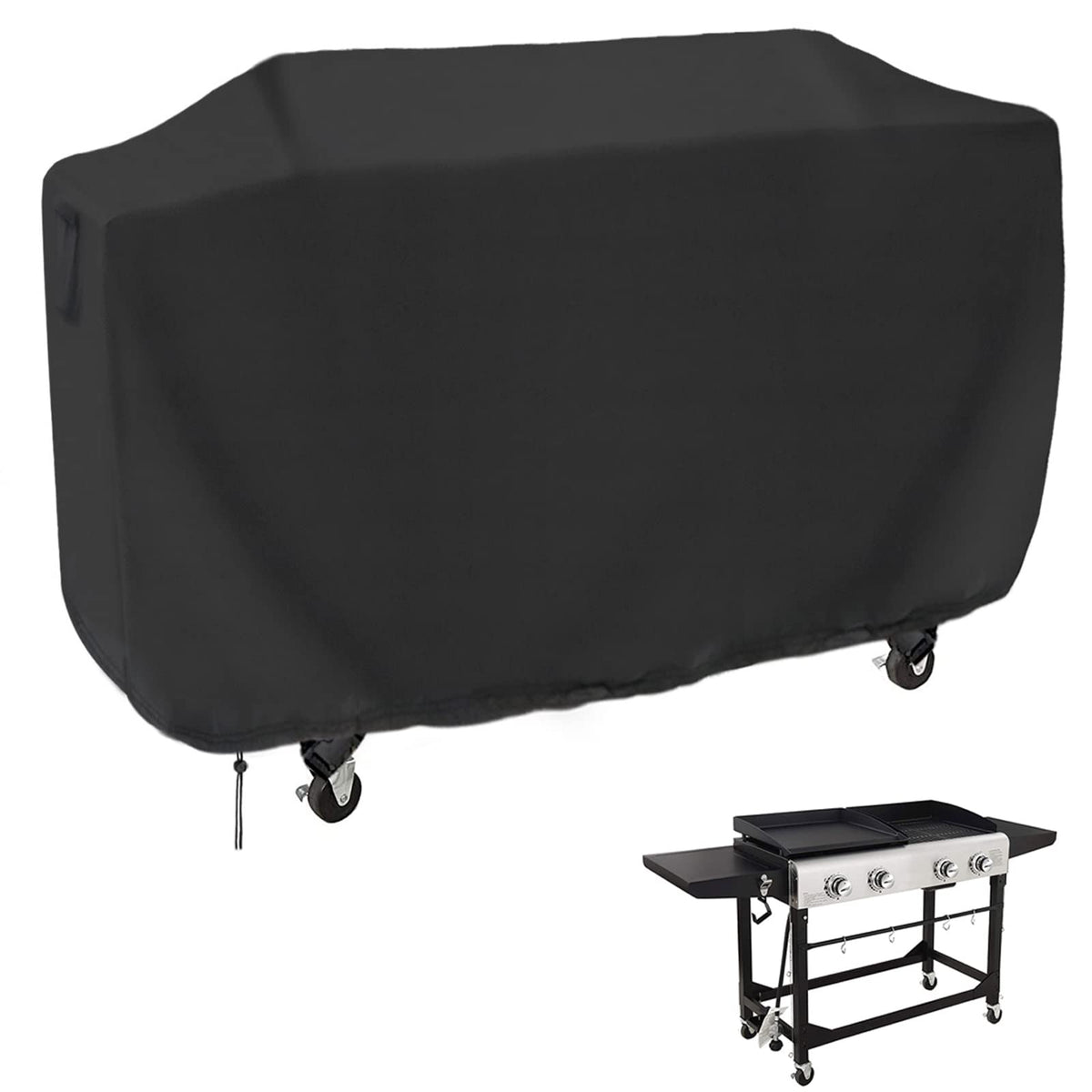 Guisong flat top grill cover 68-inch fit, waterproof protection for outdoor use.