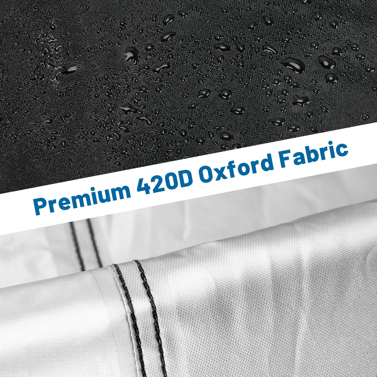 Guisong wind resistant cover with bottom drawstring securing the grill