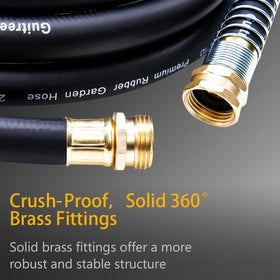 Guitrees brass 3/4 GHT fittings ensure durable connections.