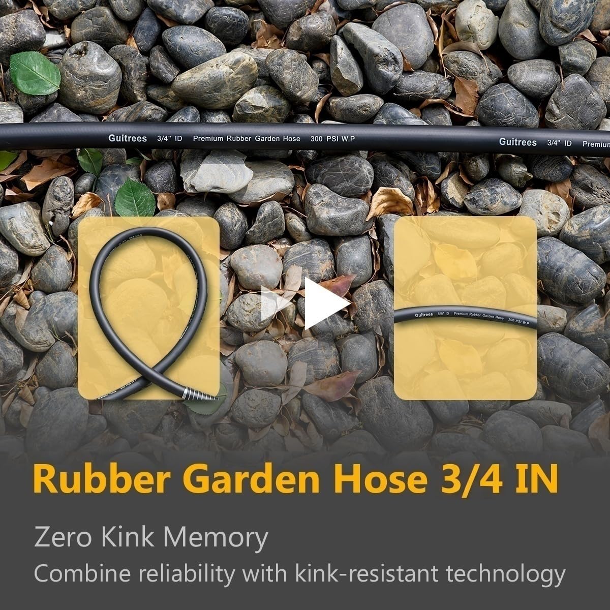 Guitrees hose supports hot and cold water tasks for garden and farm use.