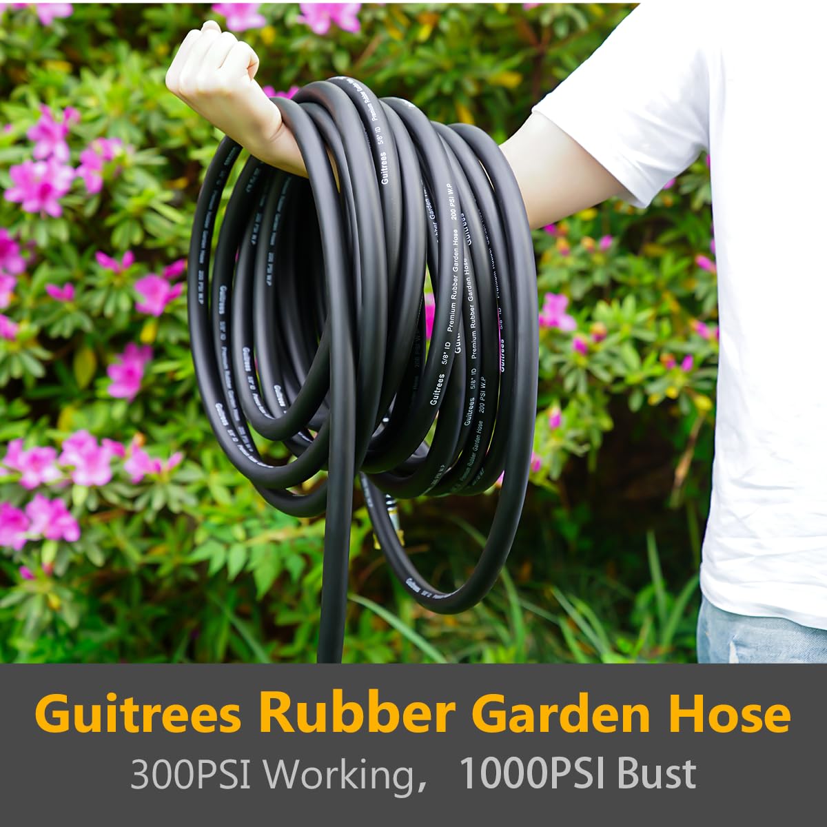 Guitrees hose remains flexible in all weather conditions.