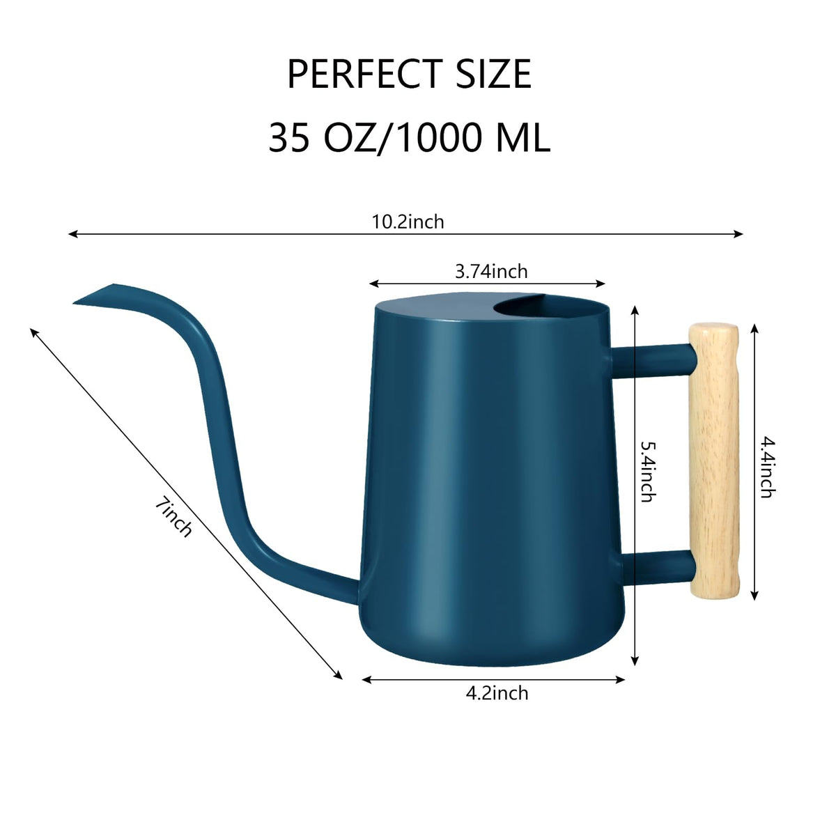 GUKJOB stainless steel watering can is durable and rust-resistant