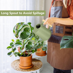 GUKJOB long gooseneck spout guides water precisely to dry spots.