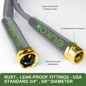 GUKOK anti-kink technology hose prevents tangles for smooth watering.